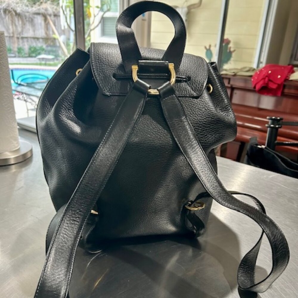 Mark Cross Black Leather Backpack - image 2